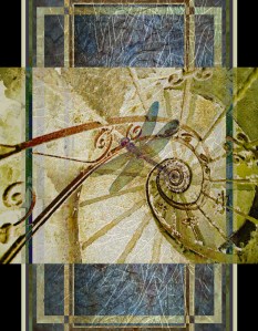 The Mystery O fReincarnaton" digital collage © Elsah Cort