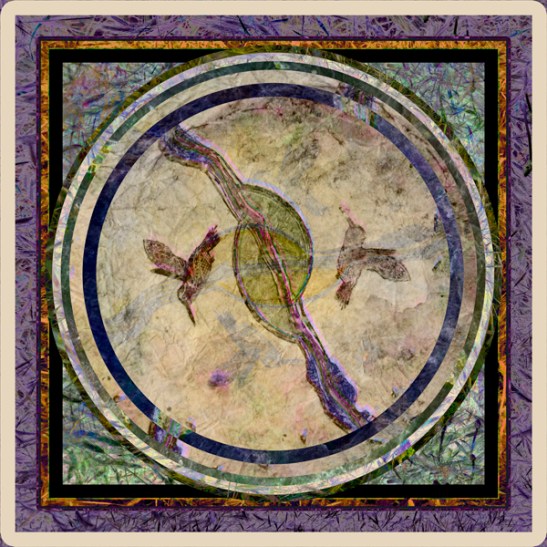 "There Is Only the Dance" digital collage mandala © Elsah Cort